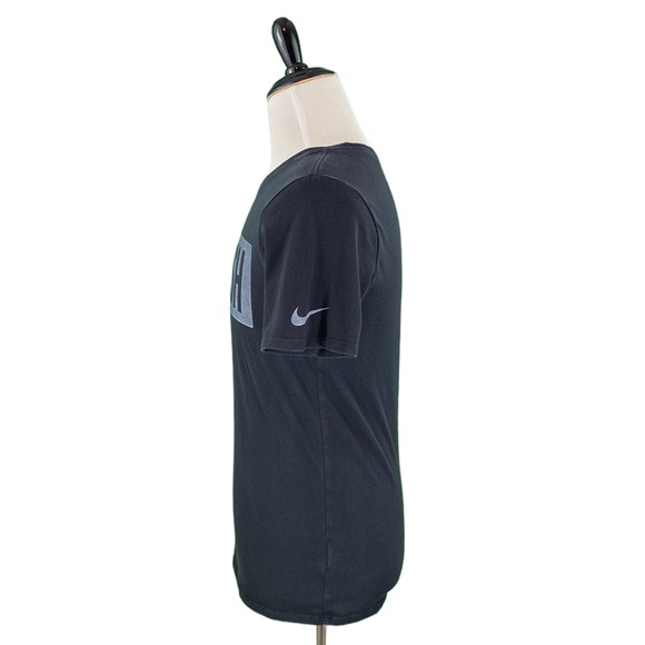 Nike Athletic Cut Black Swoosh Graphic Tee - Picture 10 of 15